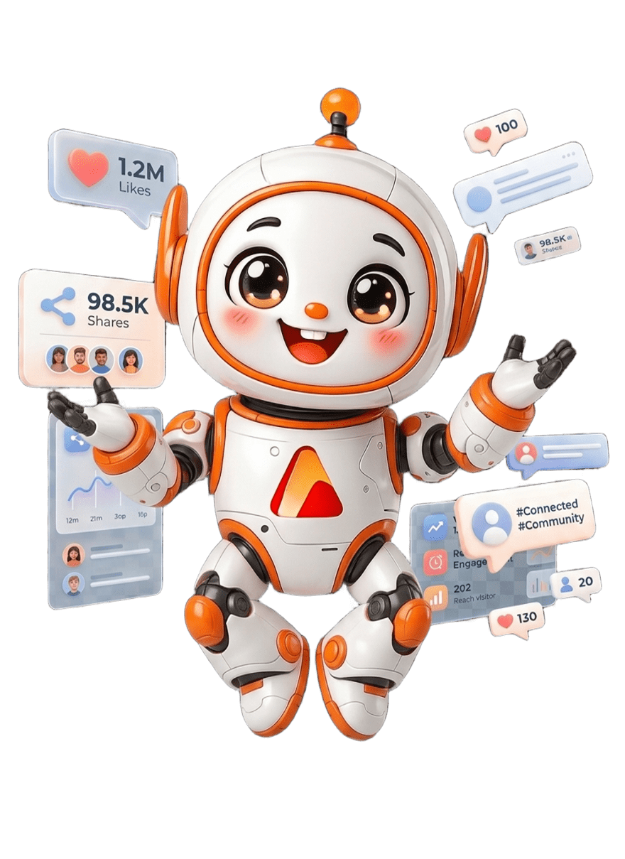 Digital marketing illustration - SEO, ads and growth